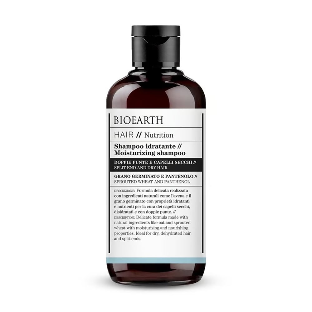 Уцінка! Зволожувальний шампунь Bioearth Hair Nutrition Moisturizing Shampoo для сухого та з посіченими кінчиками волосся, 250 мл