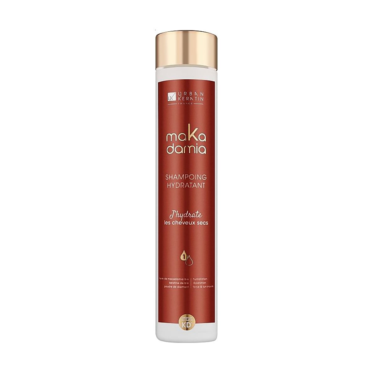 Уцінка! Зволожувальний шампунь Urban Keratin Makadamia Shampoo для сухого та чутливого волосся, 250 мл
